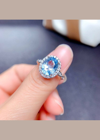 Кольцо с голубым камнем Небеса No Brand (278651768)