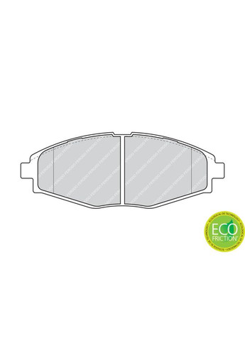 Колодки тормозные дисковые ПЕРЕДНЬ DAEWOO LANOS / SENS ЛИФТБЕК (KLAT) 1.5 1997.02- (FE FDB1337) Ferodo (362607387)