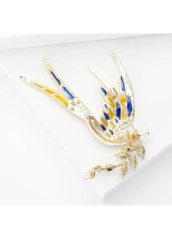 Брошь "Птица", брошь булавка, символ Украины, патриотическая, желто-голубая No Brand (300533083)