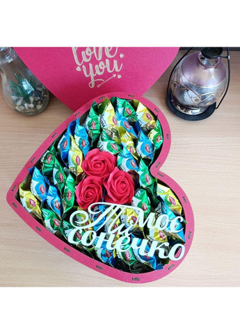 Бокс с конфетами для девушки на день рождения день влюбленных 8 марта праздник (ar287) No Brand (355794562)