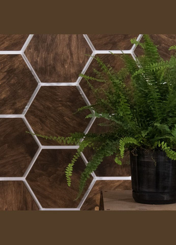 Дерев'яні Стінові Панелі Соти Вільха Темна 36шт (1кв.м.) No Brand (307071905)