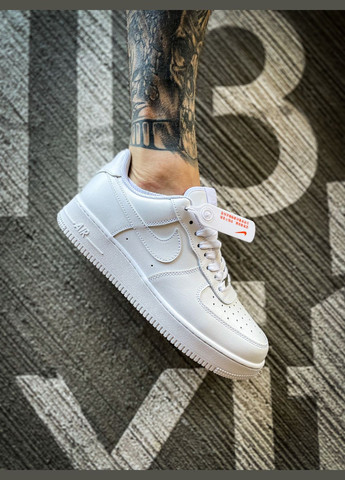 Білі Осінні кросівки чоловічі і жіночі nike air force white | найк аір форс білі No Brand