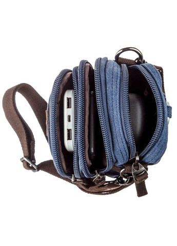 Барсетка текстильна 20162 Синя Vintage (329146795)