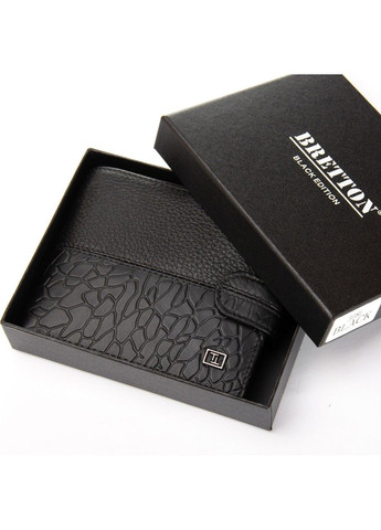 Чоловічий шкіряний гаманець BE 308L black mix Bretton (360938790)