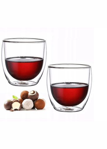 Набор стаканов низких с двойными стенками KM-9011 250 мл 2 шт Kamille (364764193)