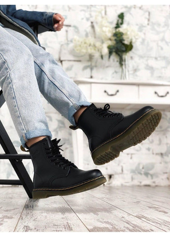 Черевики жіночі та чоловічі Dr. Martens 1460 Black 11822006 Доктор Мартинс (Хутро) No Brand (364860478)