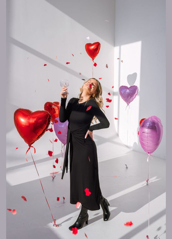 Черное платье Romashka однотонное