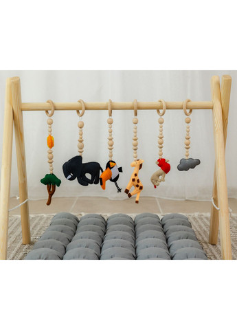 Мобіль підлоговий Бебі Джим XRMASTER Сафарі з сірим матрациком No Brand (350313849)