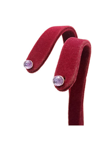 Сережки 'Ріо' срібло 925° 1,79г. гвинтики пусети кристали сваровськи лавандовий (20061) Elis-s (365874321)