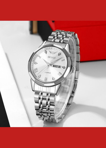 2291SIWT Silver-White кварцевый сasual, классический Skmei (324103779)