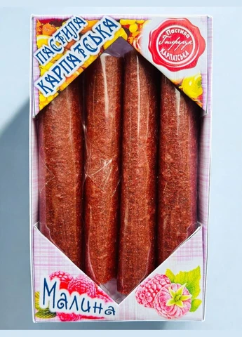 Пастила Натуральна Карпатська зі смаком Малини 40 грам. No Brand (330774535)