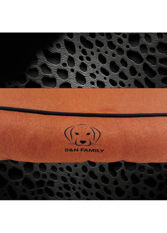 Лежанка 80х60х18см з текстилю для середніх собак та котів "Orange" (Помаранчевий) S&N Family (361204658)