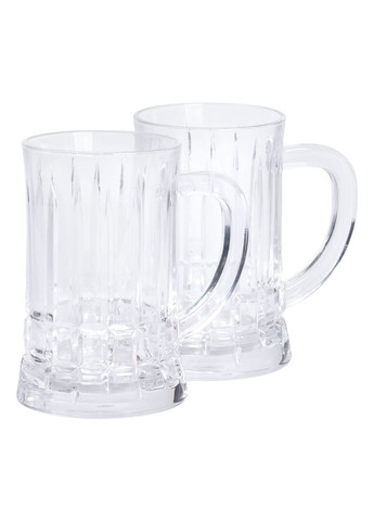 Набор пивных кружек 2 штуки по 530 мл из толстого стекла, прозрачный Yiwu (348431111)