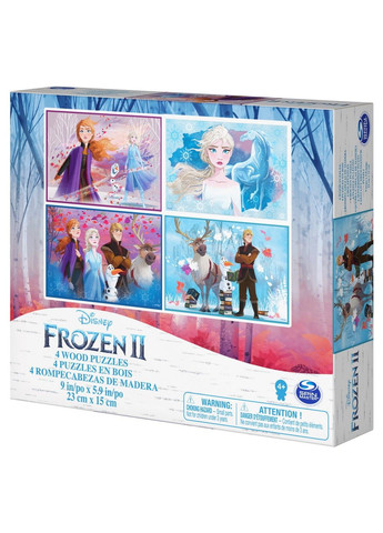 Пазл деревянный 4 в 1 «Холодное сердце 2» Spin Master (331296569)