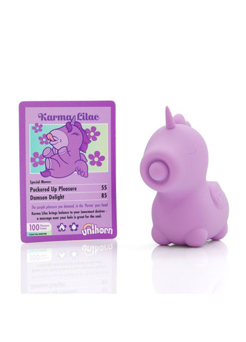 Вібратор-єдиноріжка – Karma Lilac, з пульсацією Unihorn (369945648)