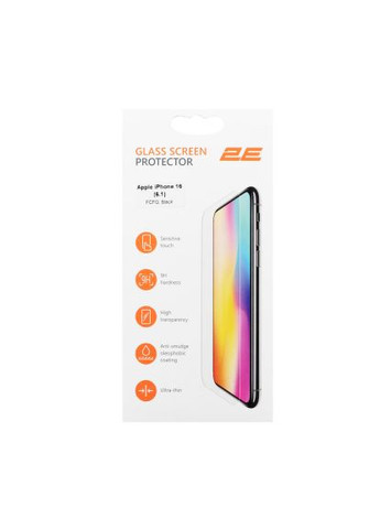 Стекло защитное (-IP-16.-6.1-SMFCFG-BB) 2E Apple iPhone 16 2.5D FCFG black (366479022)