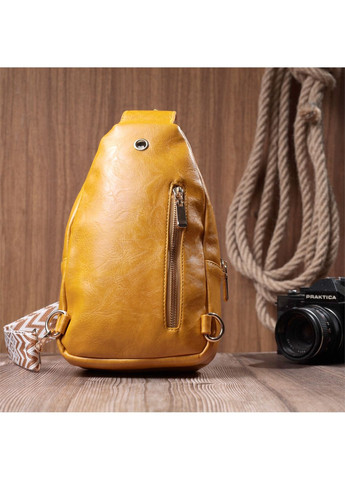 Яскрава жіноча сумка з однією лямкою через плече з гладкої екошкіри 16х25х6,5 см Vintage (315875016)