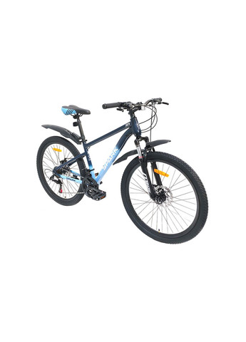 Велосипед JOY 26", размер S, рама 15", 2025, темно-синий с голубым Spark (369651193)