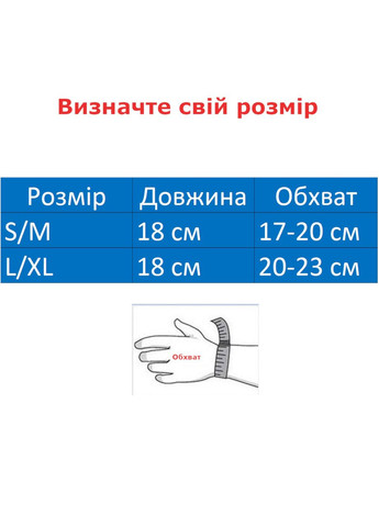 Бандаж зап'ястя синій розмір ST-7022-S-M ( ) SNS (316141600)