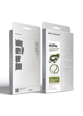 Ремешок для смартфона Rope Titanium Moss with Clear holder (ARM76100) PTR ArmorStandart (327887707)
