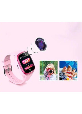 Дитячий смарт годинник LT06 з кнопкою SOS, голосовим чатом, підтримкою 4G та GPS Рожевий Lemfo (356112212)