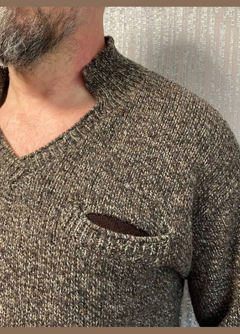 Комбінований зимовий светр Wool & Cashmere