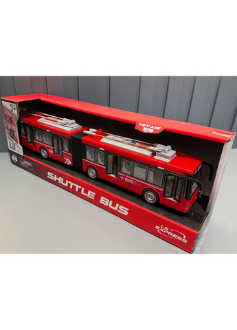 Троллейбус инерционный со светом и звуком механическое открывание дверей масштаб 1:16 резиновые колеса (WY915A/B) WenYi (367191340)