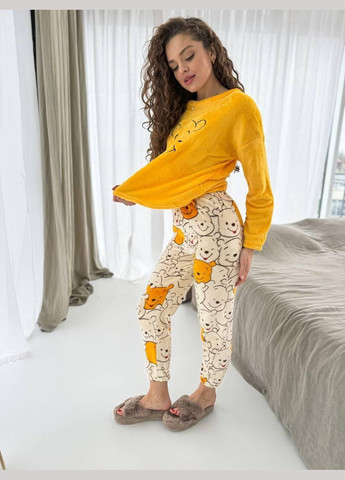 Желтая зимняя пижама женская желтая xs (2734) GT