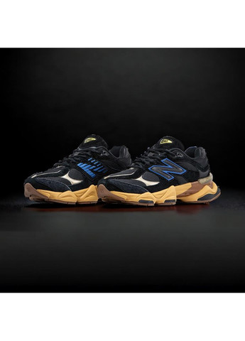 Чорні Зимовий кросівки чоловічі new balance 9060 black royal gum нью беланс 9060 No Brand