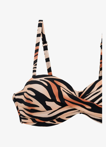 Коричневий демісезонний купальник з візерунком верх жіночий 54968-k shop (2000991044487) On me