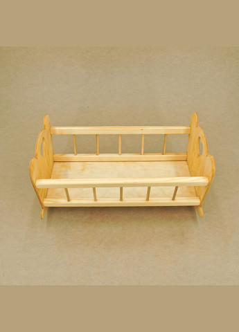 Кровать для кукол из дерева Анна ваниль (КРТ-002102) No Brand (328605852)