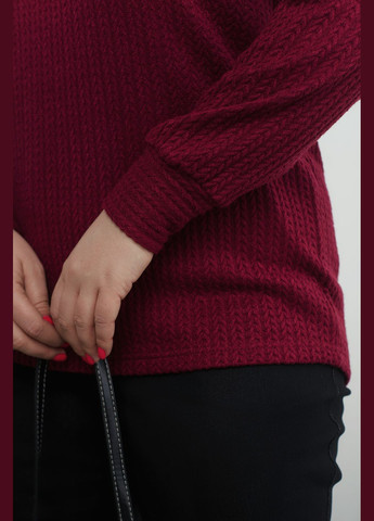Бордовый демисезонный трендовый пуловер пуловер No Brand