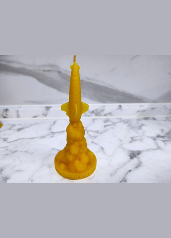 Свічка воскова ракета Бавовна 15 см МЕД ПОШТОЮ (322148970)