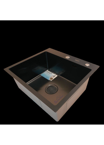 Кухонная мойка 4-в-1 (комплект) черная HS 540Х480 NANO BLACK PVD (3.0/1.0 мм) Kraft (347324529)