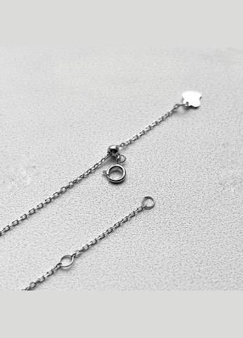 Срібний ланцюжок кольє з підвіскою Коло з блакитним Опалом срібло 925 проби Родоване кл2опг/1008ш до 42 см 1.50г No Brand (306854845)