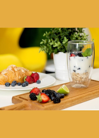 Склянка з подвійною стінкою Guten Morgen 450 мл RG-0001/450 Ringel (296195520)