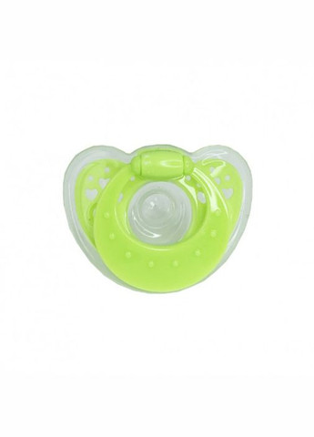 Дитяча силіконова пустушка "Салатове серце" MGZ-0517(Green) кругла Megazayka (304998958)