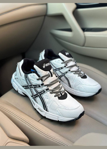 Черно-белые зимние кроссовки зимние мужские и женские asics gel-kahana 8 termo white black gore-tex | асикс гель-кахана 8 черно-белые термо No Brand