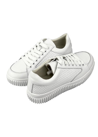 Белые кеды женские кожаные белые 7063 Kadisailun