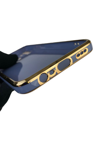 Чохол для A53 з кільцем-підставкою із золотою окантовкою на оппо а53 синій gs1 Oppo (366235281)