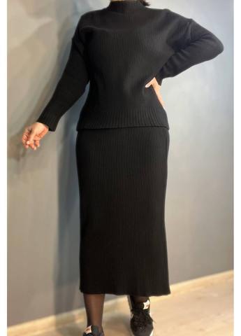 Костюм 82345 свитер юбка длинная лапшая вязка Enjoy (302810290)