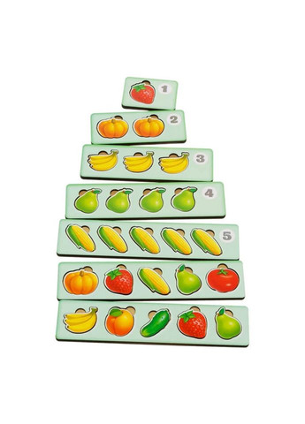 Дерев'яна настільна гра "Рахунок -2" Ubumblebees (ПСД070) PSD070 сортер-комодик No Brand (329890235)