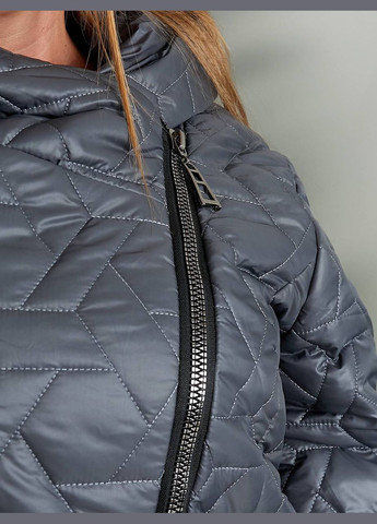 Графитовая демисезонная женская демисезонная куртка цвет черный New Trend