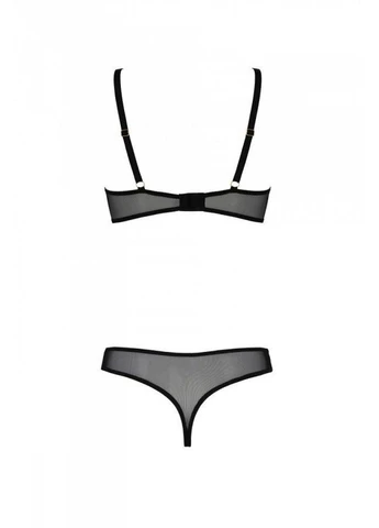 Еротичне боді MARINA BODY,, black, з відкритими чашками Passion (339868527)