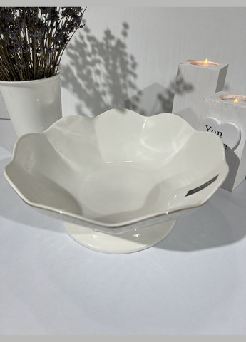 Конфета Снежная Королева фарфоровая на ножке 1300 мл 23,2 см 1423-A Interos (337128837)