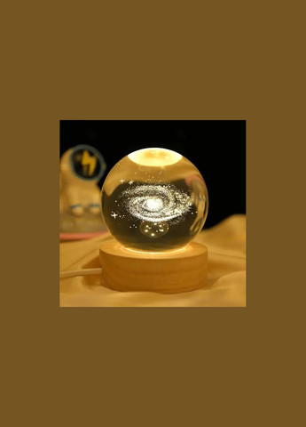 Світлодіодна кришталева куля, декоративна універсальна 3D нічниця, кришталева куля "Сонячна система" Erston (361081382)