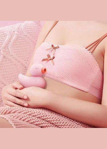 Вакуумный вибратор Ducky Pink CuteVibe (303905791)