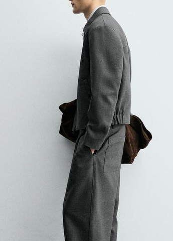 Темно-сіра демісезонна куртка Zara