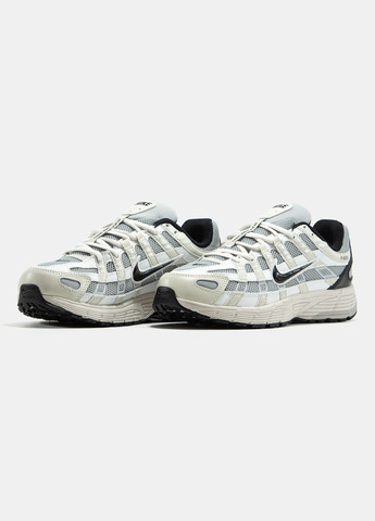Кросівки жіночі Nike P-6000 White Beige Black | Найк Р-6000 білі No Brand білі демісезони (335012362)