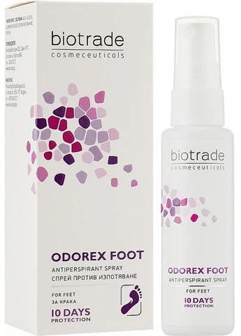 Антиперспірант-спрей для ніг з посиленою тривалою дією Odorex Foot Antiperspirant Spray 40ml (280409-76547) Biotrade (368625136)